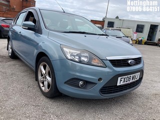Location: Nottingham - 2008 FORD FOCUS ZETEC 100 5 Door Hatchback REG: FX08WUJ, Keys: No, MOT Expiry date: 18/12/2025, 1596 Petrol, 5 Speed Manual Petrol, Former Keepers: 6
