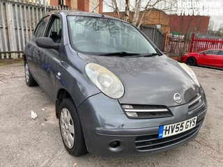 Location: Nottingham - 2005 NISSAN MICRA S AUTO 5 Door Hatchback REG: HV55GYS, Keys: No, MOT Expiry date: 07/05/2026, 1240 Petrol, 4 Speed Auto Petrol, Former Keepers: 10