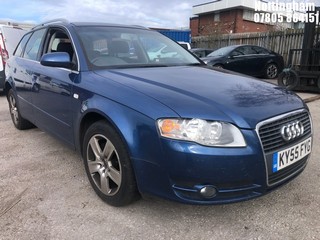Location: Nottingham - 2005 AUDI A4 SE TDI Estate REG: KY55FYG, Keys: No, MOT Expiry date: 11/06/2025, 1986 Diesel, 6 Speed Manual Diesel, Former Keepers: 3