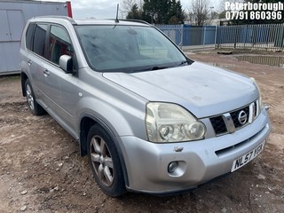 Location: Peterborough - 2007 NISSAN X-TRAIL AVENTURA EXP DCIA Estate REG: NL57YGK, Keys: No, MOT Expiry date: 17/07/2025, 1995 Diesel, 6 Speed Auto Diesel, Former Keepers: 4