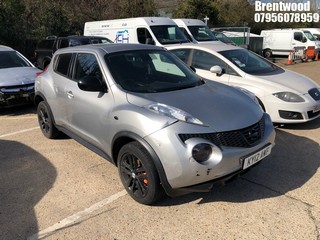 Location: Brentwood - 2012 NISSAN JUKE ACENTA PREMIUM 5 Door Hatchback REG: KY12AWF, Keys: No, MOT Expiry date: 02/02/2026, 1598 Petrol, 5 Speed Manual Petrol, Former Keepers: 8