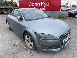 Location: South Wales - 2008 AUDI TT FSI Coupe REG: MV08RXF, 1984cc Petrol, 6 Speed Manual Petrol, Former Keepers: 9, Keys: No, MOT: Expiry date02/11/2026