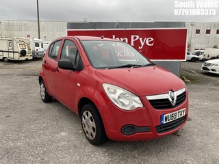 Location: South Wales - 2009 VAUXHALL AGILA EXPRESSION 5 Door Hatchback REG: WU59TXY, Keys: No, MOT Expiry date: 10/07/2025, 996 Petrol, 5 Speed Manual Petrol, Former Keepers: 2