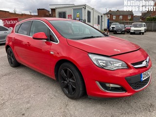 Location: Nottingham - 2013 VAUXHALL ASTRA SRI 5 Door Hatchback REG: DS62HTK, Keys: No, MOT Expiry date: 03/02/2026, 1598 Petrol, 5 Speed Manual Petrol, Former Keepers: 6