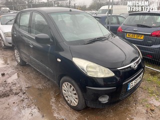 Location: Mitcham - 2009 HYUNDAI I10 CLASSIC 5 Door Hatchback REG: GL59PNU, Keys: No, MOT Expiry date: 28/02/2025, 1248 Petrol, 5 Speed Manual Petrol, Former Keepers: 5