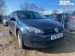 Location: Mitcham - 2009 VOLKSWAGEN GOLF S 5 Door Hatchback REG: AC58NDX, Keys: No, MOT Expiry date: 18/07/2026, 1390 Petrol, 5 Speed Manual Petrol, Former Keepers: 3