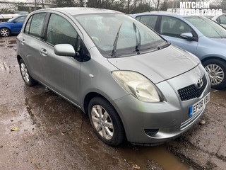 Location: Mitcham - 2008 TOYOTA YARIS TR S-A 5 Door Hatchback REG: EF08VBU, Keys: No, MOT Expiry date: 04/08/2026, 1296 Petrol, 5 Speed Semi Auto Petrol, Former Keepers: 2