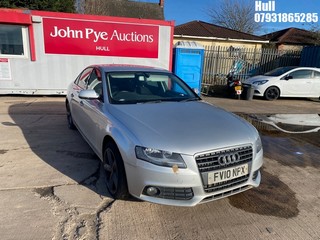 Location: Hull - 2010 AUDI A4 SE E TDI 4 Door Saloon REG: FV10NPX, Keys: No, MOT Expiry date: 30/10/2025, 1968 Diesel, 6 Speed Manual Diesel, Former Keepers: 6