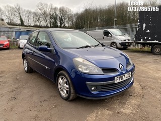 Location: Leeds - 2007 RENAULT CLIO DYNAMIQUE 3 Door Hatchback REG: FV07JXZ, 1390cc Petrol, 5 Speed Manual Petrol, Former Keepers: 3, Keys: Yes, MOT Expiry date: 09-07-2026