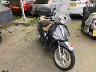 Location: HAYES / HEATHROW - 2019 PIAGGIO LIBERTY 125 Scooter REG: LX69WLF, 124cc Petrol,, Former Keepers: 4, Keys: No, MOT: Expiry date20/10/2026