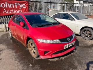 Location: Hayes - 2010 HONDA CIVIC TYPE S-T I-VTEC 3 Door Hatchback REG: NL60KGP, Keys: No, MOT Expiry date: 12/08/2026, 1339 Petrol, 6 Speed Manual Petrol, Former Keepers: 5