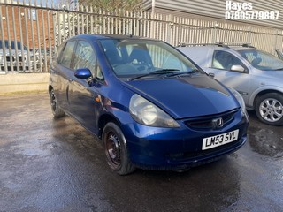 Location: Hayes - 2004 HONDA JAZZ SE CVT 5 Door Hatchback REG: LM53SVL, Keys: No, MOT Expiry date: 09/06/2025, 1339 Petrol, Variable Speed Auto Petrol, Former Keepers: 5