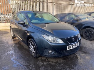 Location: Hayes - 2009 SEAT IBIZA SE 3 Door Hatchback REG: GV59NTE, Keys: No, MOT Expiry date: 06/02/2026, 1390 Petrol, 5 Speed Manual Petrol, Former Keepers: 4