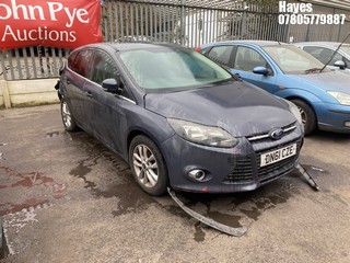 Location: Hayes - 2011 FORD FOCUS ZETEC 125 5 Door Hatchback REG: DN61CZE, Keys: No, MOT Expiry date: 09/01/2026, 1596 Petrol, 5 Speed Manual Petrol, Former Keepers: 10