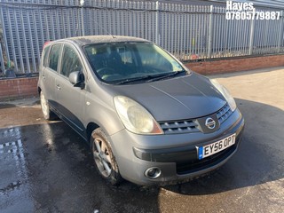 Location: Hayes - 2006 NISSAN NOTE SE AUTO MPV REG: EY56OPT, Keys: No, MOT Expiry date: 24/10/2025, 1598 Petrol, 4 Speed Auto Petrol, Former Keepers: 5