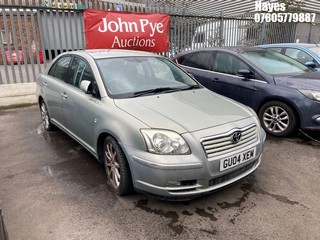 Location: Hayes - 2004 TOYOTA AVENSIS T SPIRIT 5 Door Hatchback REG: GU04XEM, Keys: No, MOT Expiry date: 10/12/2025, 1998 Petrol, 5 Speed Manual Petrol, Former Keepers: 4