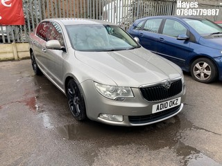 Location: Hayes - 2010 SKODA SUPERB ELEGANCE CRTDI A 5 Door Hatchback REG: AD10OKZ, Keys: No, MOT Expiry date: 22/10/2026, 1968 Diesel, 6 Speed Auto Diesel, Former Keepers: 8