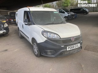 Location: Hayes - 2018 FIAT DOBLO 16V MULTIJET II Panel Van REG: PO68GVL, Keys: No, MOT Expiry date: 23/06/2026, 1248 Diesel, 5 Speed Manual Diesel, Former Keepers: 4
