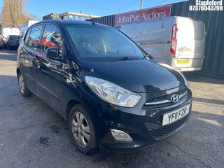 Location: Stapleford - 2011 HYUNDAI I10 ACTIVE 5 Door Hatchback REG: YF11FZR, Keys: Yes, MOT Expiry date: 29/09/2026, 1248 Petrol, 5 Speed Manual Petrol, Former Keepers: 3