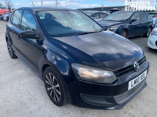 Location: Belvedere - 2010 VOLKSWAGEN POLO S 60 5 Door Hatchback REG: LM10XEL, 1198cc Petrol, 5 Speed Manual Petrol, Former Keepers: 3, Keys: Yes, MOT Expiry date: 07.02.2026