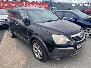 Location: Belvedere - 2008 VAUXHALL ANTARA S CDTI 5 Door Hatchback REG: DV58KXS, Keys: No, MOT Expiry date: 17/01/2026, 1991 Diesel, 5 Speed Manual Diesel, Former Keepers: 9