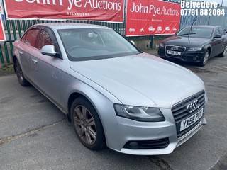 Location: Belvedere - 2008 AUDI A4 SE TFSI 4 Door Saloon REG: YX58PNY, Keys: No, MOT Expiry date: 28/04/2026, 1798 Petrol, 6 Speed Manual Petrol, Former Keepers: 8