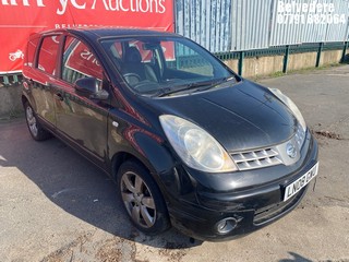 Location: Belvedere - 2008 NISSAN NOTE TEKNA AUTO MPV REG: LN08GWU, Keys: No, MOT Expiry date: 05/11/2025, 1598 Petrol, 4 Speed Auto Petrol, Former Keepers: 6