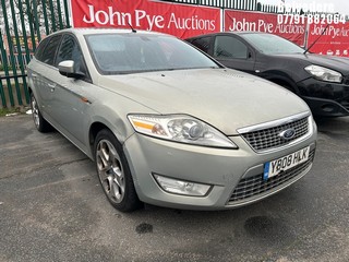 Location: Belvedere - 2008 FORD MONDEO TITANIUM X Estate REG: YB08HLK, Keys: No, MOT Expiry date: 20/12/2025, 1999 Petrol, 5 Speed Manual Petrol, Former Keepers: 9