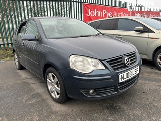 Location: Belvedere - 2008 VOLKSWAGEN POLO MATCH 80 AUTO 5 Door Hatchback REG: MJ08LSF, Keys: No, MOT Expiry date: 28/01/2026, 1390 Petrol, 6 Speed Auto Petrol, Former Keepers: 6