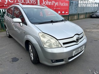 Location: Belvedere - 2005 TOYOTA COROLLA VSO VVTI TSPT S-A MPV REG: LR55DGF, Keys: No, MOT Expiry date: 10/12/2024, 1794 Petrol, 5 Speed Semi Auto Petrol, Former Keepers: 6