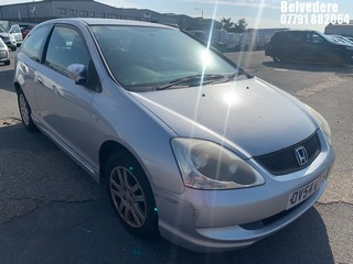 Location: Belvedere - 2004 HONDA CIVIC VTEC SE 3 Door Hatchback REG: OV54UTA, Keys: No, MOT Expiry date: 11.05.2026, 1590 Petrol, 5 Speed Manual Petrol, Former Keepers: 6