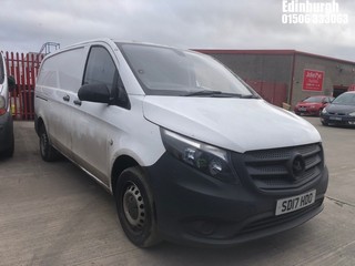 Location: Edinburgh - 2017 MERCEDES-BENZ VITO 111 CDI Panel Van REG: SD17HDO, Keys: No, MOT Expiry date: 18/09/2026, 1598 Diesel, 6 Speed Manual Diesel, Former Keepers: 2