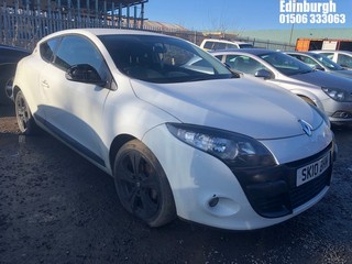 Location: Edinburgh - 2010 RENAULT MEGANE I-MUSIC VVT Coupe REG: SK10BHM, Keys: Yes, MOT Expiry date: 21/01/2026, 1598 Petrol, 6 Speed Manual Petrol, Former Keepers: 3