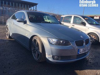 Location: Edinburgh - 2006 BMW 335I SE AUTO Coupe REG: LJ56FCL, Keys: No, MOT Expiry date: 15/03/2025, 2979 Petrol, 6 Speed Auto Petrol, Former Keepers: 5