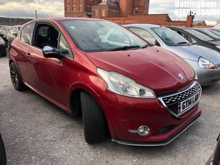 Location: Nottingham - 2014 PEUGEOT 208 GTI THP 3 Door Hatchback REG: GT14LAD, Keys: No, MOT Expiry date: 30/11/2025, 1598 Petrol, 6 Speed Manual Petrol, Former Keepers: 4