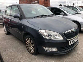 Location: Nottingham - 2012 SKODA FABIA ELEGANCE TDI CR 90 5 Door Hatchback REG: FY62PXF, Keys: No, MOT Expiry date: 09/08/2025, 1598 Diesel, 5 Speed Manual Diesel, Former Keepers: 4