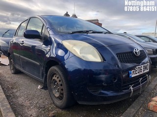 Location: Nottingham - 2006 TOYOTA YARIS T3 5 Door Hatchback REG: RE06BMO, Keys: No, MOT Expiry date: 22/08/2025, 998 Petrol, 5 Speed Manual Petrol, Former Keepers: 5