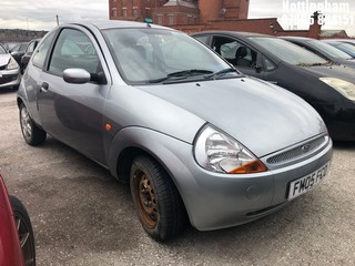 Location: Nottingham - 2005 FORD KA LUXURY 3 Door Hatchback REG: FM05FCO, Keys: No, MOT Expiry date: 07/06/2025, 1297 Petrol, 5 Speed Manual Petrol, Former Keepers: 2