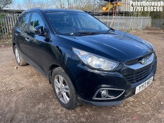 Location: Peterborough - 2013 HYUNDAI IX35 PREMIUM 2WD CRDI Estate REG: YY13WEX, Keys: No, MOT Expiry date: 04/01/2027, 1685 Diesel, 6 Speed Manual Diesel, Former Keepers: 3