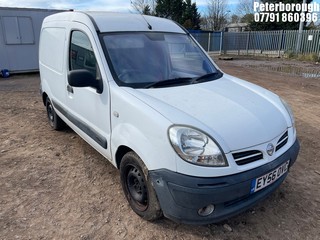 Location: Peterborough - 2007 NISSAN KUBISTAR SE DCI 70 Panel Van REG: EY56OVC, Keys: No, MOT Expiry date: 28/02/2026, 1461 Diesel, 5 Speed Manual Diesel, Former Keepers: 8