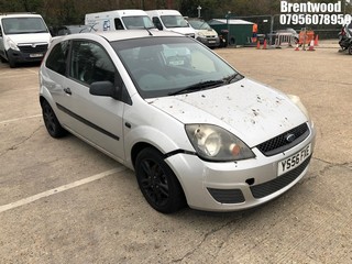 Location: Brentwood - 2007 FORD FIESTA STYLE CLIMATE 3 Door Hatchback REG: YS56FXE, Keys: No, MOT Expiry date: 18.12.2025, 1242 Petrol, 5 Speed Manual Petrol, Former Keepers: 8