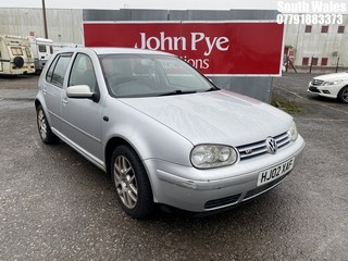 Location: South Wales - 2002 VOLKSWAGEN GOLF V5 5 Door Hatchback REG: HJ02XAF, Keys: No, MOT Expiry date: 03/01/2026, 2324 Petrol, 5 Speed Manual Petrol, Former Keepers: 6