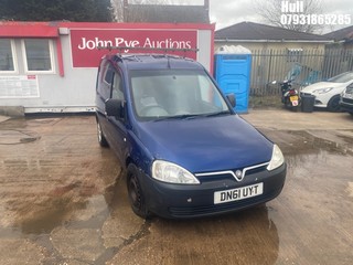 Location: Hull - 2011 VAUXHALL COMBO 1700 ECOFLEX Car Derived Van REG: DN61UYT, Keys: No, MOT Expiry date: 17/12/2025, 1248 Diesel, 5 Speed Manual Diesel, Former Keepers: 7