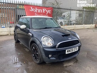 Location: HAYES / HEATHROW - 2008 MINI COOPER S 3 Door Hatchback REG: MM08OTA, 1598cc Petrol, 6 Speed Manual Petrol, Former Keepers: 3, Keys: No, MOT: Expiry date17/03/2026