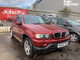 Location: Hayes - 2002 BMW X5 SPORT AUTO Estate REG: NU02ZXF, Keys: No, MOT Expiry date: 25/03/2025, 2979 Petrol, 5 Speed Auto Petrol, Former Keepers: 6