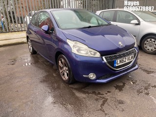 Location: Hayes - 2012 PEUGEOT 208 ACTIVE 3 Door Hatchback REG: LN62VLM, Keys: No, MOT Expiry date: 23/10/2025, 1199 Petrol, 5 Speed Manual Petrol, Former Keepers: 4