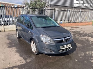 Location: Hayes - 2012 VAUXHALL ZAFIRA EXCLUSIV MPV REG: NA62KJU, Keys: No, MOT Expiry date: 06/08/2026, 1598 Petrol, 5 Speed Manual Petrol, Former Keepers: 2