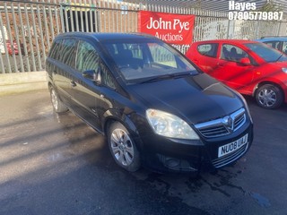Location: Hayes - 2008 VAUXHALL ZAFIRA BREEZE PLUS CDTI MPV REG: NU08UAJ, Keys: No, MOT Expiry date: 29/10/2025, 1910 Diesel, 6 Speed Manual Diesel, Former Keepers: 5