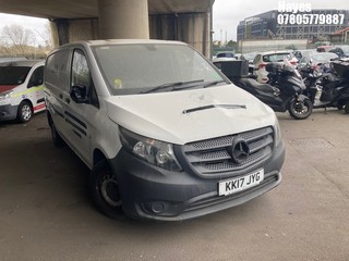 Location: Hayes - 2017 MERCEDES-BENZ VITO 111 CDI Panel Van REG: KK17JYG, Keys: No, MOT Expiry date: 17/05/2025, 1598 Diesel, 6 Speed Manual Diesel, Former Keepers: 3