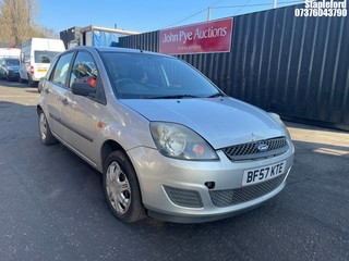 Location: Stapleford - 2007 FORD FIESTA STYLE 5 Door Hatchback REG: BF57KTE, Keys: Yes, MOT Expiry date: 08/09/2026, 1388 Petrol, 5 Speed Manual Petrol, Former Keepers: 5